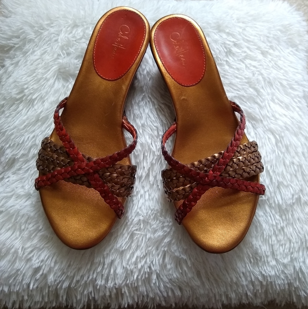 Cole Haan Nike Air Slip On Wedge Plarform Sandal